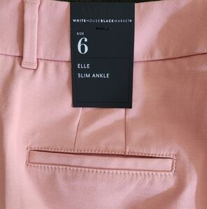 White House Black Market Pink Slim Ankle Pants